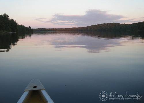A last paddle to enjoy the final sunset of our trip.