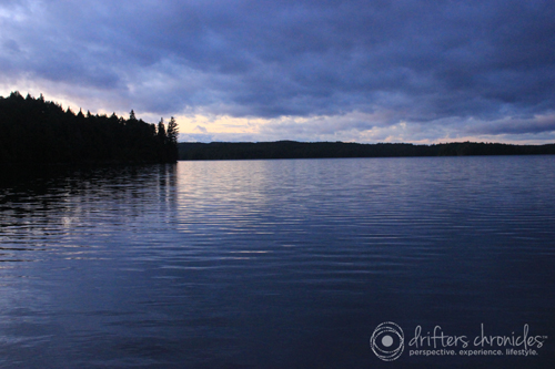 A north view of Big Trout Lake from our campsite.