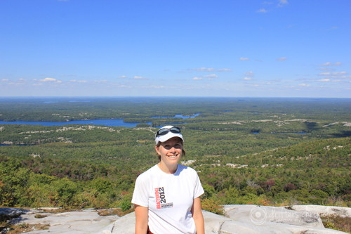 Hiking on Silver Peak in Killarney Provincial Park in Ontario