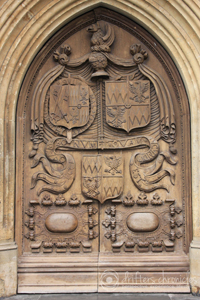 The door at the Bath Abbey
