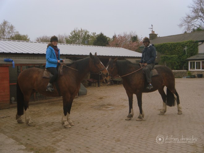 Getting ready to go for a ride...